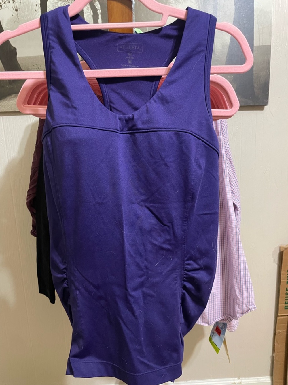 Athleta Deep Purple Performance Racerback Tank